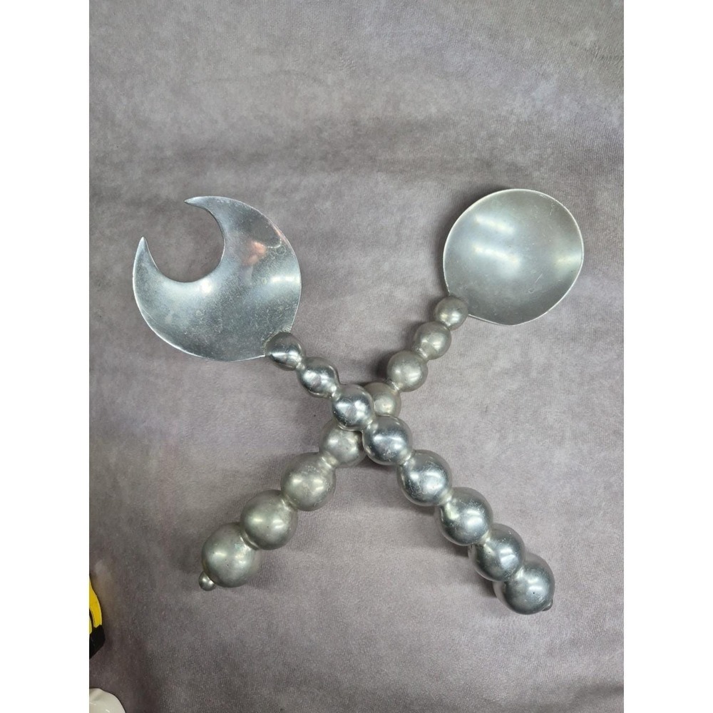Mariposa 1997 String Of Pearls Salad Set Serving Fork Spoon Contemporary Modern